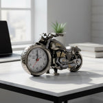 Decorative motorcycle motorbike alarm clock as home decor item