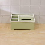 Organizer box in use on desk for storage