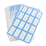 Office label sheets for files and supplies with writable surface