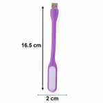 Flexible USB LED lamp conveniently plugged into a computer's USB port.