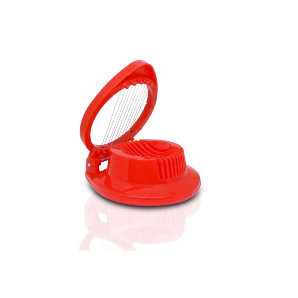 Pack of 4_Plastic Egg Slicer €“ Stainless Steel Wire Egg Cutter for Even Slices (Color: Assorted )