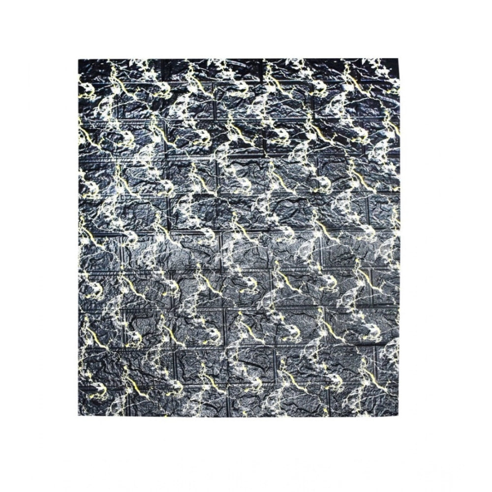Pack Of 3_Fancy 3D Wall Decor €“ Stylish Black Decorative Wall Art (Color: Assorted )