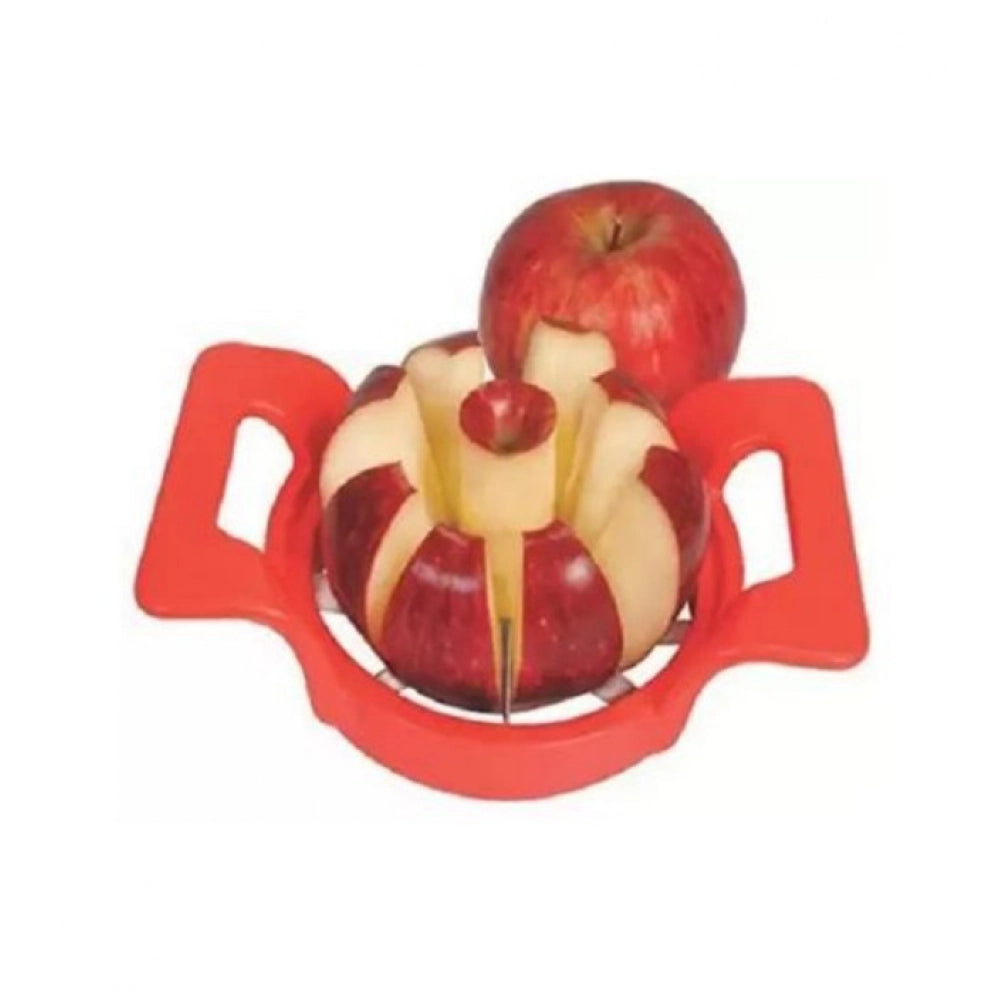 Pack Of 3_Apple Cutter €“ Stainless Steel Fruit Slicer And Corer for Quick Cutting (Color: Assorted )