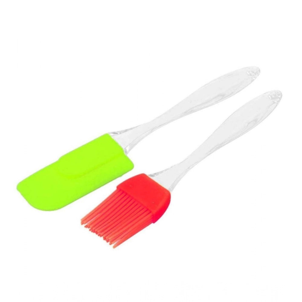 Pack Of 5_Silicone Spatula with Brush €“ Heat Resistant Cooking And Baking (Color: Assorted )