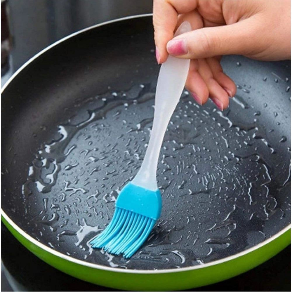 Pack Of 5_Silicone Spatula with Brush €“ Heat Resistant Cooking And Baking (Color: Assorted )