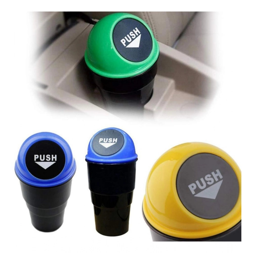 Pack Of 4_Car Dustbin €“ Portable Vehicle Trash Bin for Interior Organization (Color: Assorted )