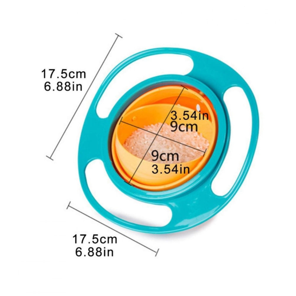 Pack Of 2_Gyro Bowl €“ Spill-Proof Rotating Fun Bowl for Kids (Color: Assorted )
