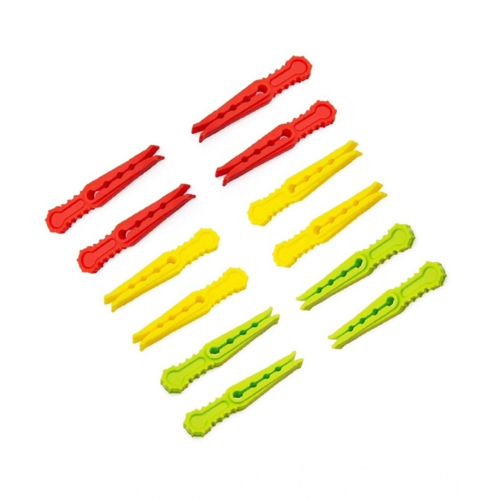 Pack of 4_Cloth Hanger Clips 36Pcs set €“ Multi-Purpose Clothes Pegs (Color: Assorted )