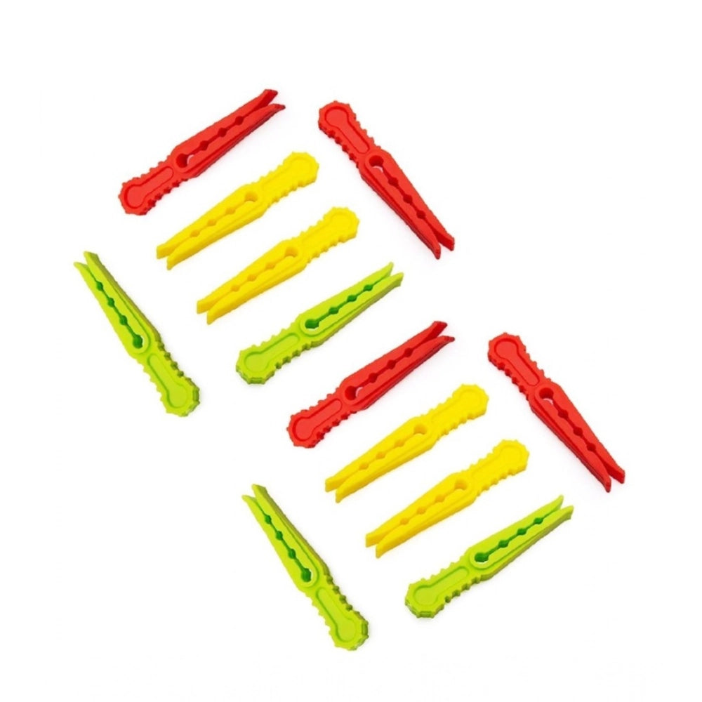 Pack of 4_Cloth Hanger Clips 36Pcs set €“ Multi-Purpose Clothes Pegs (Color: Assorted )