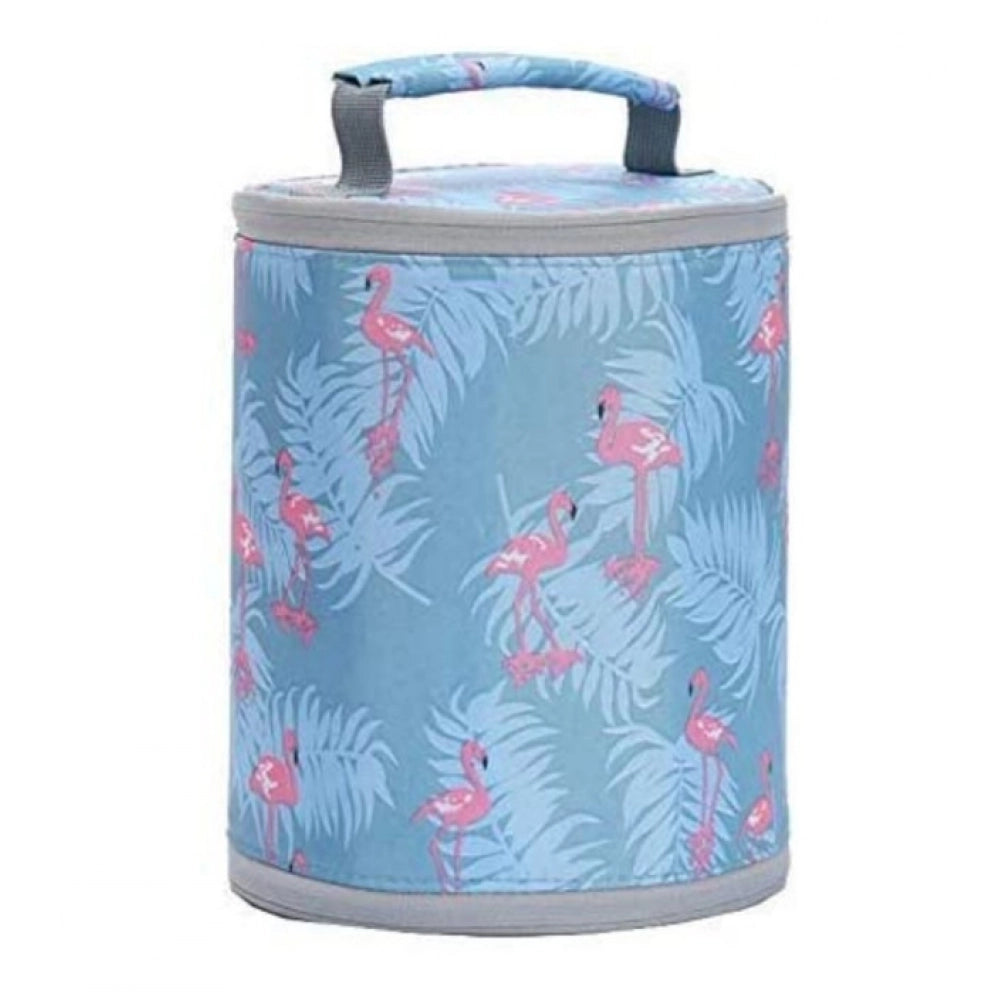 Round Travel Lunch Bag €“ Portable Office Bag for Men And Women (Color: Assorted )