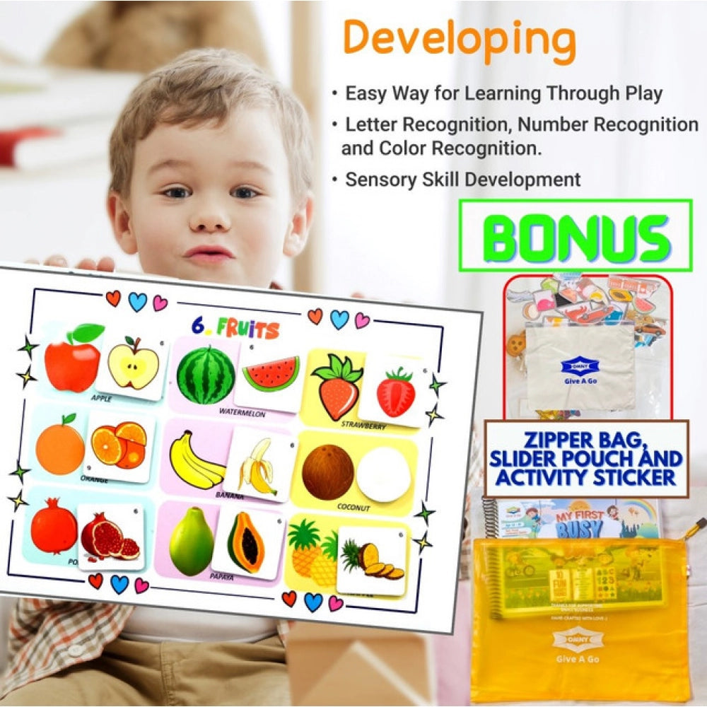 Generic My First Busy Book – Fun And Educational Activity Kit for Kids (2-4 Years, Multicolor)