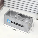 Compact multi-compartment container-style desk organizer for stationery