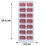 Tray with dimensions for pink ice cube tray