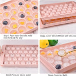 Cute and colorful pink candy mold for kitchen use