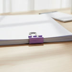 Close up of office stationery clips and pins for document organisation