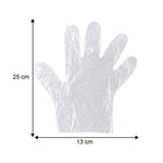 Disposable plastic gloves for food prep and sanitation