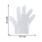 Stack of 100 disposable gloves in packaging, suitable for hygiene tasks
