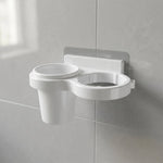 Easy to install plastic bathroom organization rack