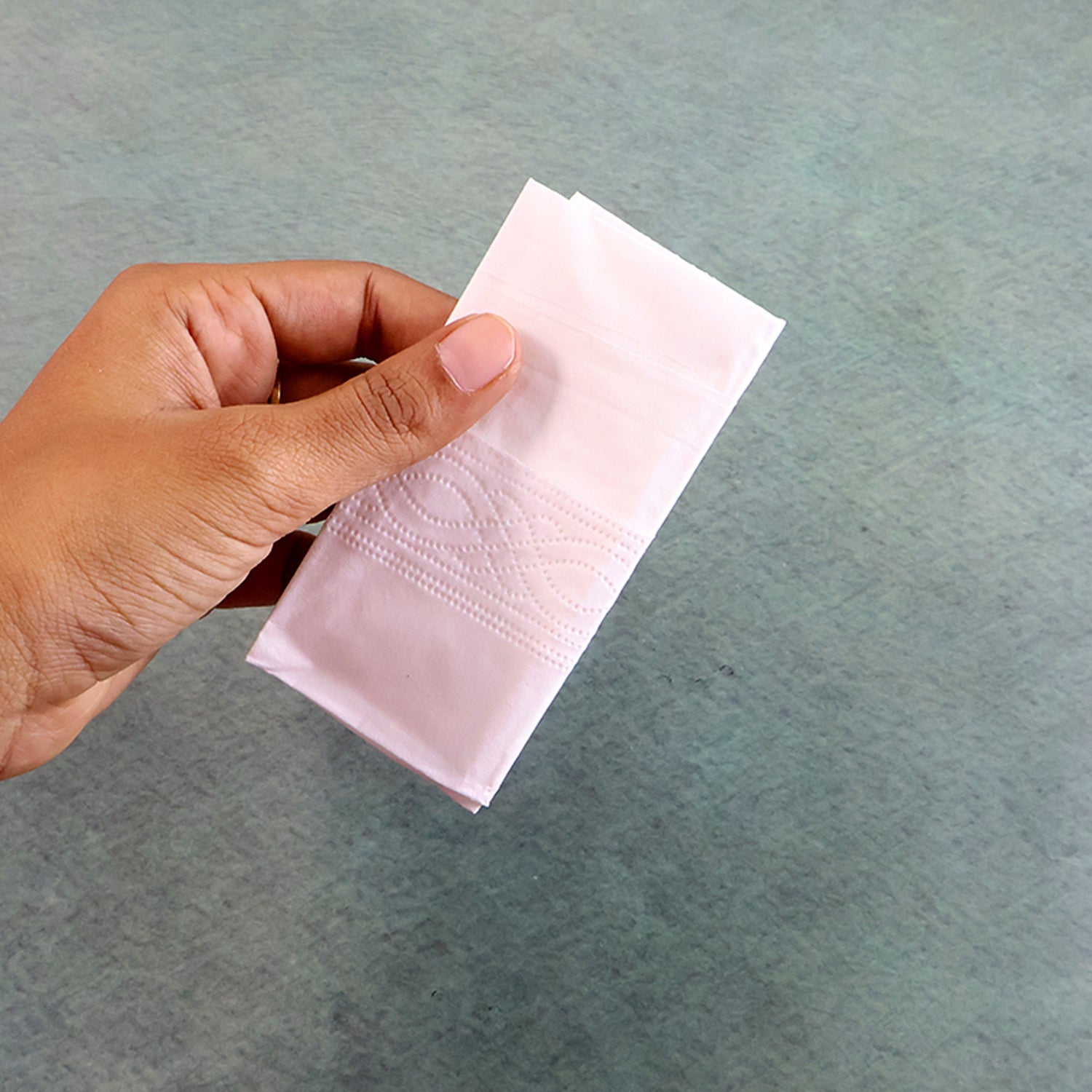 Front view of soft tissue facial pocket pack for daily use