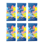 Soft tissues from the pocket tissue pack ready for facial and hand use