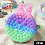 Fidget toy in the form of a colorful caterpillar Pop It pencil pouch