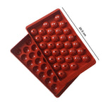 Colored plastic candy making mold for lollipops