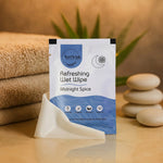 Close-up of Midnight spice wipes being used