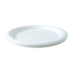 Classic round disposable serving plate for snack servings