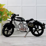 Close-up of bullet bike toy miniature model metal body and wheels