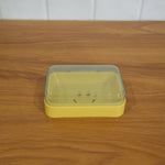 Travel friendly plastic soap case with protective lid