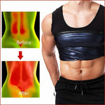 Sweat shaper tank top enhancing thermal activity for effective slimming
