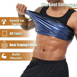 Back view of men’s neoprene sweat shaper tank top