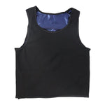 Texture of neoprene fabric on men’s sweat shaper tank top