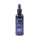 Cleaning canvas shoes with Shoe Cleaner Spray for stain removal