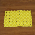 Flexible anti-slip bathroom mat unrolled and ready to use