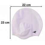 Pool-friendly waterproof swimming cap