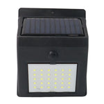 Night time security with waterproof solar powered LED wall lamp