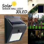 Energy saving solar motion sensor LED wall light for garden and driveway
