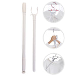 Multi-hook clothes rod for hanging garments, bags, accessories