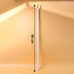 Clothes hook pole with ergonomic handle for easy reach