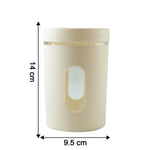 Stackable airtight food storage jars with secure lid