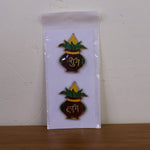 Decorative Shubh Labh Kalash wall hangings making an auspicious statement