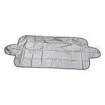 Car windshield cover with anti-scratch material protecting glass from snow and dust