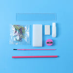 Kids painting and drawing box with accessories