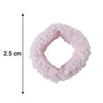 Size comparison of elastic hair bands