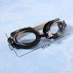 Comfortable silicone swimming goggles with adjustable strap for secure fit