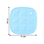 Close-up of textured, non-slip surface on a heat-resistant cup coaster