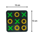 Size reference image showing dimensions of Classic Tic Tac Toe game board
