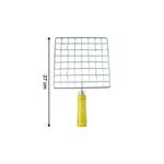 Square stainless steel Roaster Jali, ideal as a versatile kitchen grill.