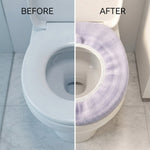 Close-up of elastic fabric toilet seat cover material